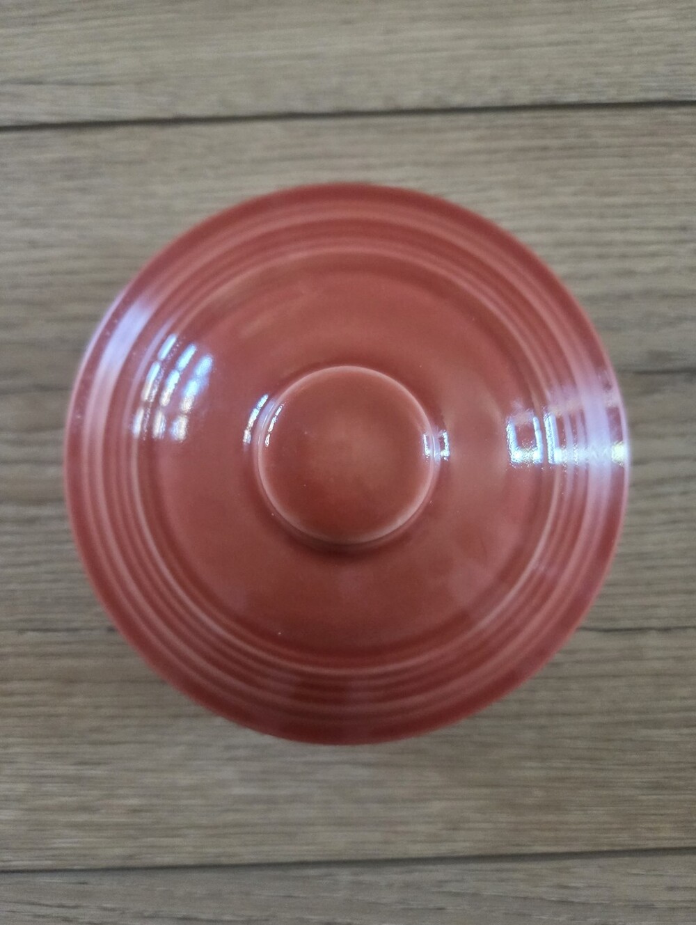 Fiestaware Persimmon Orange (Retired Color) Medium Lid For Canister